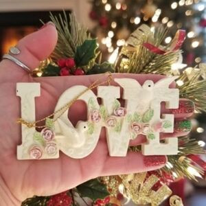 Beautiful Love Doves Ornament